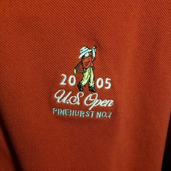 The Official U.S. Open Golf Collection Red 2005 Shirt from Pinehurst No. 2 Large - Picture 2 of 5